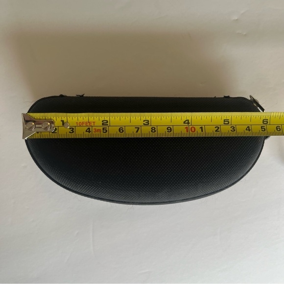 Black Zipper Glasses Hardshell Case with Hook - Picture 7 of 9